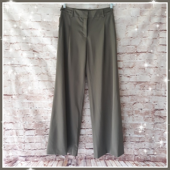 SALE! NWT Piazza Sempione Taupe Wide Leg Pants - Picture 1 of 7